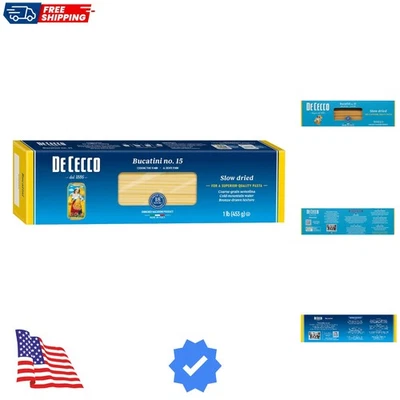 Massa Semolina Bucatini nº 15, 1 lb, 16 oz - Imagem 1 de 4