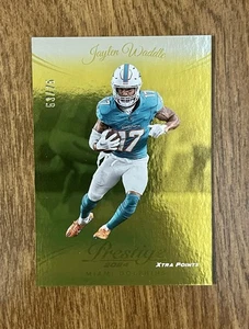 Jaylen Waddle 2024 Panini Prestige Xtra-Points LÁMINA DORADA SSP #/75 SN Delfines - Imagen 1 de 5