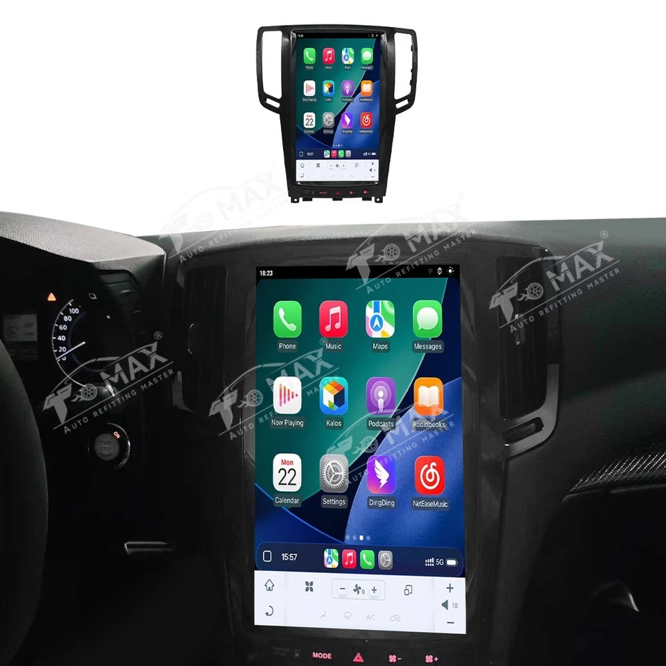 13.8英寸安卓适用于英菲尼迪G35 2003-2008汽车无线电导航汽车游戏屏幕 — 第 1/4 张图片