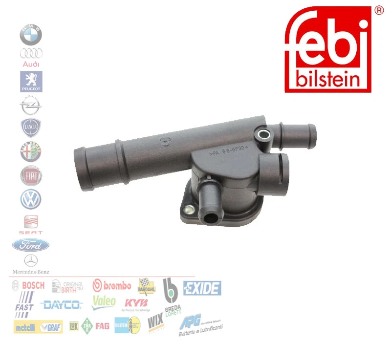FLANGIA ACQUA TERMOSTATO REFRIGERANTE AUDI A3 A4 VW GOLF SEAT IBIZA FEBI 46298 - Immagine 1 di 1