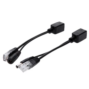 2PCS/Set Separator Connection Full Copper Cable Adapter Wire Splitter(Black) - Afbeelding 1 van 12