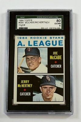 1964 Topps #564 McCabe McNertney SGC 80 EX-NM 6 Graded Card GC14-6005 - Image 1 of 2