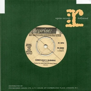 Kenny Rogers & The First Edition - Something's Burning (7" Single 1969) VG - Picture 1 of 2