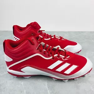 Adidas Ironskin Icon 6 Mid MD Mens Size 13 Cleats Red Baseball cleats FX4116 - Picture 1 of 10