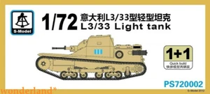 S-Model 1/72 PS720002 Italian L3/33 Light Tank (1+1) - Bild 1 von 1