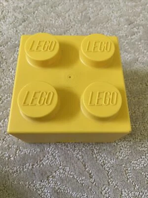 LEGO Storage  4-Stud Brick Box LEGOLAND Yellow - NEW - Image 1 of 4