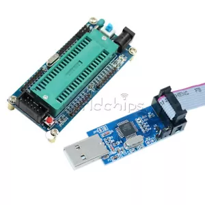 ATmega32 ATMEGA16 Minimum System Board + USB ISP USBasp Programmer 10 Pin Kabel - Bild 1 von 19