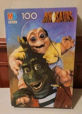 MB Dinosaurs Earl Sinclair - 100 Piece Jigsaw Puzzle Brand New & Sealed - Image 1 of 2