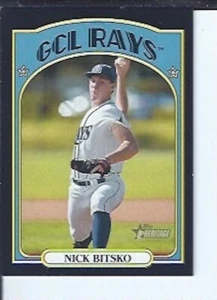 Nick Bitsko 2021 Topps Heritage Minors Black Parallel #ed / 50 - Picture 1 of 1