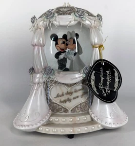 Walt Disney World Resort Mickey und Minnie Mouse Hochzeit Schneekugel - Bild 1 von 5