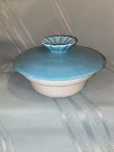 MID-CENTURY CALIFORNIA POTTERY CALIF USA COVERED BOWL EXCELLENT - Picture 1 of 12