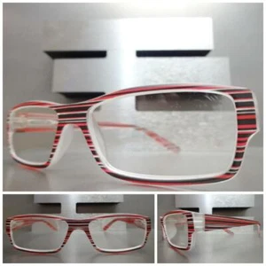 Men's or Women Classy Elegant Modern READING EYE GLASSES READERS Striped Frame - Picture 1 of 11