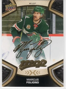 Marcus Foligno 21-22 Upper Deck MVP Gold Script #117 Minnesota Wild - Imagen 1 de 1