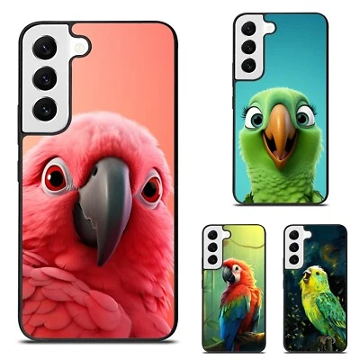 animal green parrot Blue For Samsung Galaxy Z Fold Flip 3 4 5 6 TPU Case - Image 1 of 4