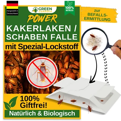 Kakerlakenfalle, Schabenfalle | 3–15x Fallen gegen Kakerlaken & Schädlinge, BIO - Bild 1 von 4