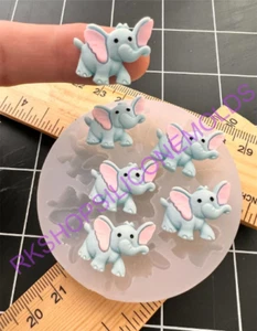 Molde de silicona elefante muy pequeño, hecho a mano, para manualidades - Imagen 1 de 6
