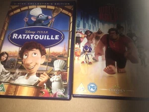 2 Disney Classic Movie DVDs Ratatouille And Erick It Ralph Used Been In Storage - Picture 1 of 9