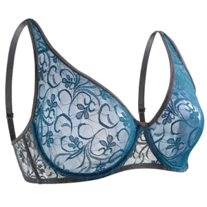 Unpadded Womens Bras Unlined Brassiere Sexy Lingerie Lace Bralette Hot Underwear - Picture 1 of 21