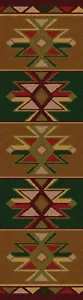 STAR CANYON GEOMETRIC DESIGN AREA RUG - 2' X 8' RUNNER - SOUTHWESTERN - Picture 1 of 1