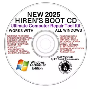 New 2025 Hiren’s Boot CD Ultimate Computer Repair ToolKit For All Windows - Picture 1 of 1
