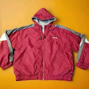 Red Oak Vintage Alabama Crimson Tide Full Zip Hooded Double Sided Jacket Mens XL - Picture 1 of 12