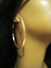 Large Hoop Earrings Gold Tone Thin Hoop Earrings Assorted Design And Size
