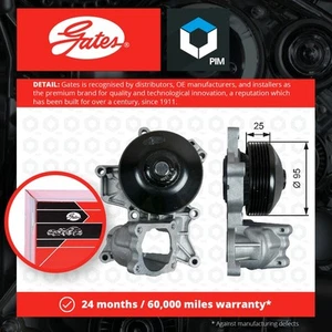Water Pump fits BMW 123D 2.0D 07 to 13 Coolant Gates 11517807311 Quality New - Picture 1 of 2