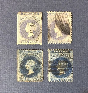 South Australia Stamps Queen Victoria Pre 1900 - Picture 1 of 2