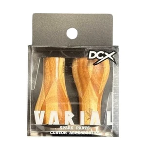DRT VARIAL Checkered Wood Knob Handle Grip for Baitcasting Reel Custom Upgrade - Picture 1 of 2