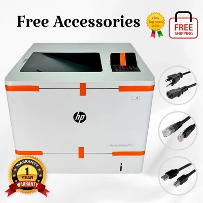 HP Color LaserJet Enterprise M554dn Duplex Network Printer 🥇Expertly Serviced - Image 1 of 4