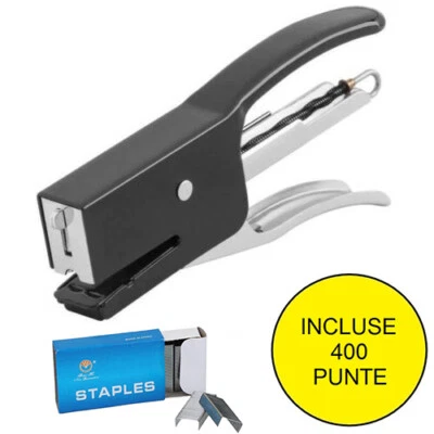 BENSON SPILLATRICE CUCITRICE PINZATRICE PUNTI METALLICI FOGLI + 400 PUNTI CASA UFFICIO