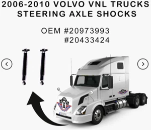 2x amortiguador reemplaza a Gabriel 85061 Mack 20973993 (también Volvo VNL delantero - Imagen 1 de 1