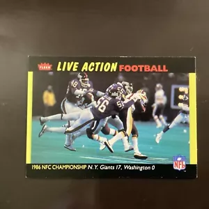 1987 Fleer Live Action Football NFC Championship Game Lawrence Taylor #61 Vg + - Picture 1 of 2