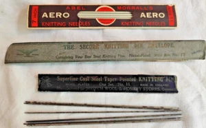 Old knitting needles & packs - Picture 1 of 24