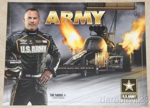 2015 Tony Schumacher U.S. Army Straight Edge Corners Top Fuel NHRA postcard - Picture 1 of 1