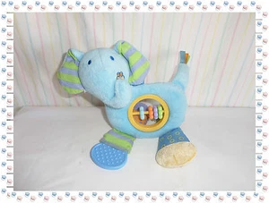 E - Peluche Activité Boulier Anneau Dentition Eléphant Bleu - Toys R Us - Foto 1 di 1