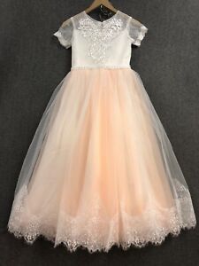 Flower Girl Pageant Dress Formal Ball Gown Princess Prom Birthday Sz 10-11Y NWOT