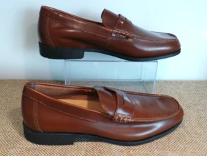 Sebago Men's Mid Tan Leather "Wide" Slip on Shoes UK 11.5W EU 4.6.5W NEVER WORN - Picture 1 of 5