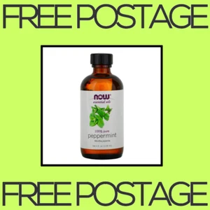 NEW NOW Foods, Essential Oils, Peppermint - 4 fl oz 118 ml FREE SHIPPING - Picture 1 of 2