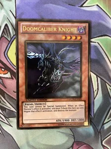 GLD4-EN023 Doomcaliber Knight Gold Rare Limited Edition NM Yugioh Card - Picture 1 of 2