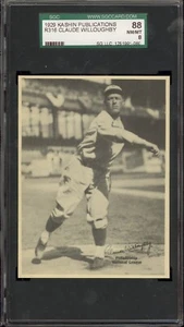 1929 R316 Kashin Publications Claude Willoughby Philadelphia Phillies SGC NMMT 8 - Imagen 1 de 2
