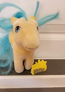 My Little Pony MLP G1 de colección So Soft Bouncy difuso flocado Pegaso/peine - Imagen 1 de 5
