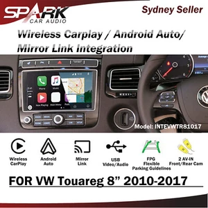 SP WIRELESS CARPLAY ANDROID AUTO MIRROR LINK INTEGRATE FOR VW TOUAREG 8" 2010-17 - Picture 1 of 1