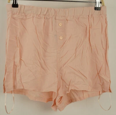 Nuevo Topshop Para Mujer Talla 8-10 Rosa Ligero Tejido Viscosa Pijama Pantalones Cortos para Dormir Foto 1 de 4