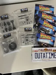 Eaglemoss Delorean 1:8 Time Machine Issues 11 12 13 14 OUTATIME Plate Unopened. - Picture 1 of 3
