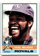 1976 Topps Hal McRae . Kansas City Royals #72