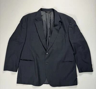 Jos A Bank Men’s 50R Grey Navy Houndstooth wool sport coat blazer Career Modern - Image 1 of 4