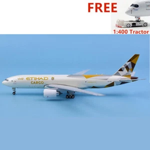 1:400 JC Wings XX4958 Etihad Airways Cargo B777-200LRF A6-DDD +Free Tractor  - Picture 1 of 8