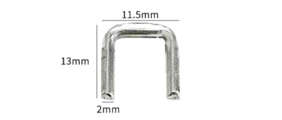 4000PCS U type 503R Clips for Manual U-shape Clipper for elastic ropes net bags - Image 1 of 3