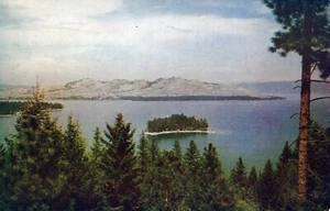 Dream Island Montana Flathead Lake Postcard - Picture 1 of 2